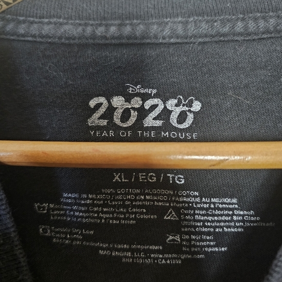 Disney Year of the Mouse 2020 Graphic Tee T-Shirt Size Extra Large XL - Picture 5 of 6